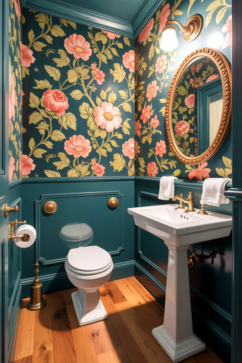 Vintage closet powder room - 30 closet to bathroom conversion ideas