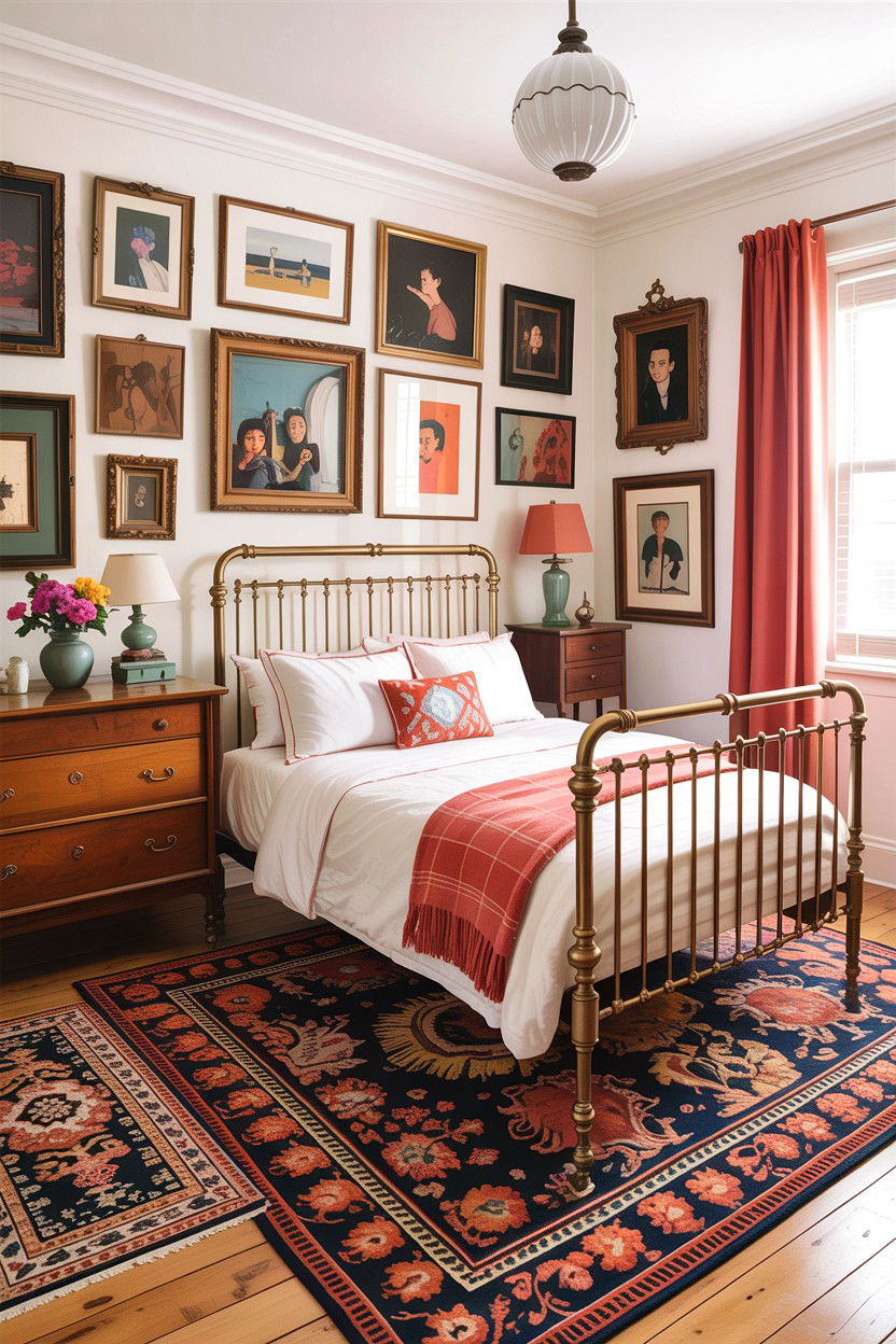 Vintage eclectic bedroom - 30 bedroom improvement ideas