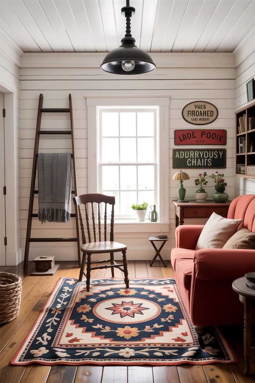 Vintage farmhouse living room - 30 farmhouse living room ideas