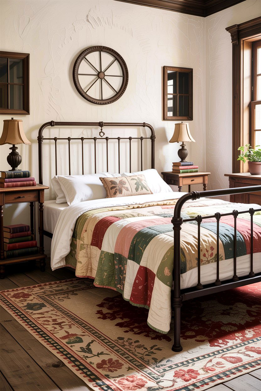 Vintage iron bed frame - 30 bedroom iron beds