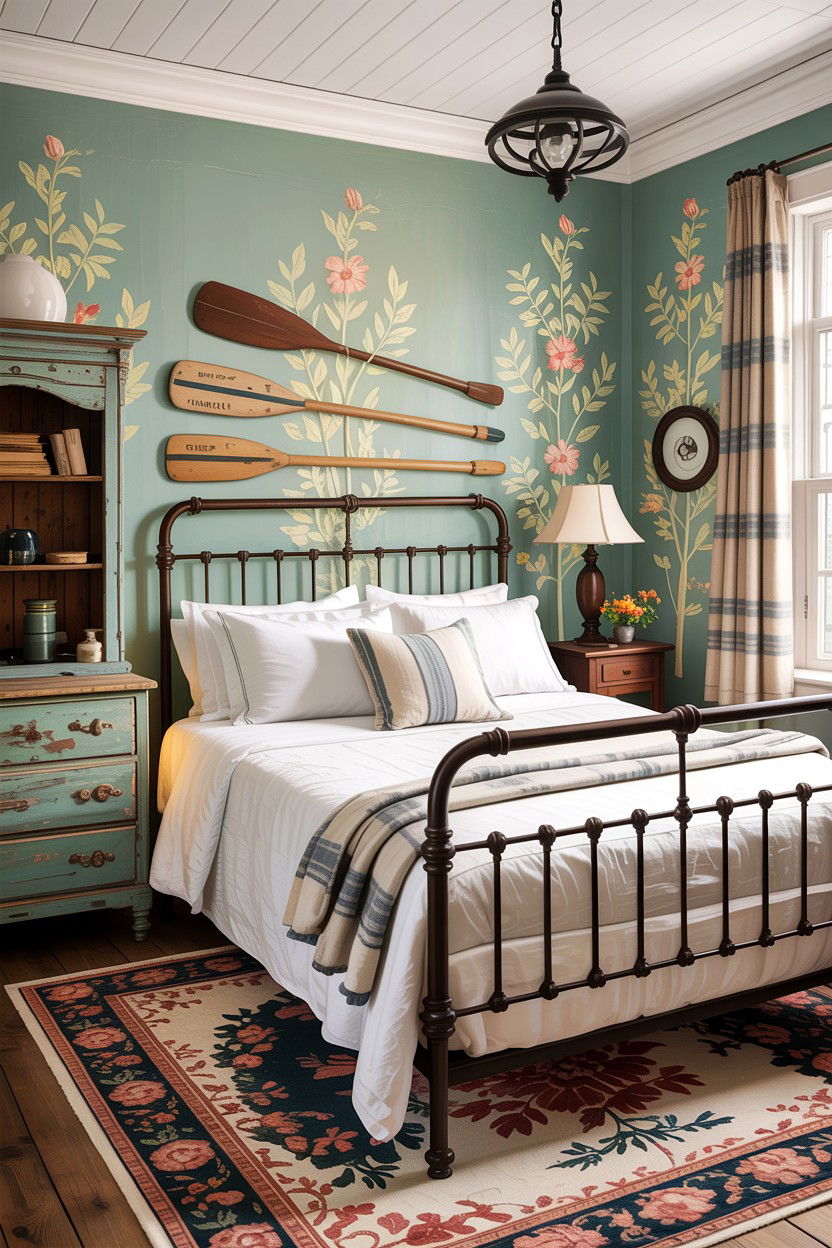 Vintage lake house bedroom - 30 lake house bedroom ideas