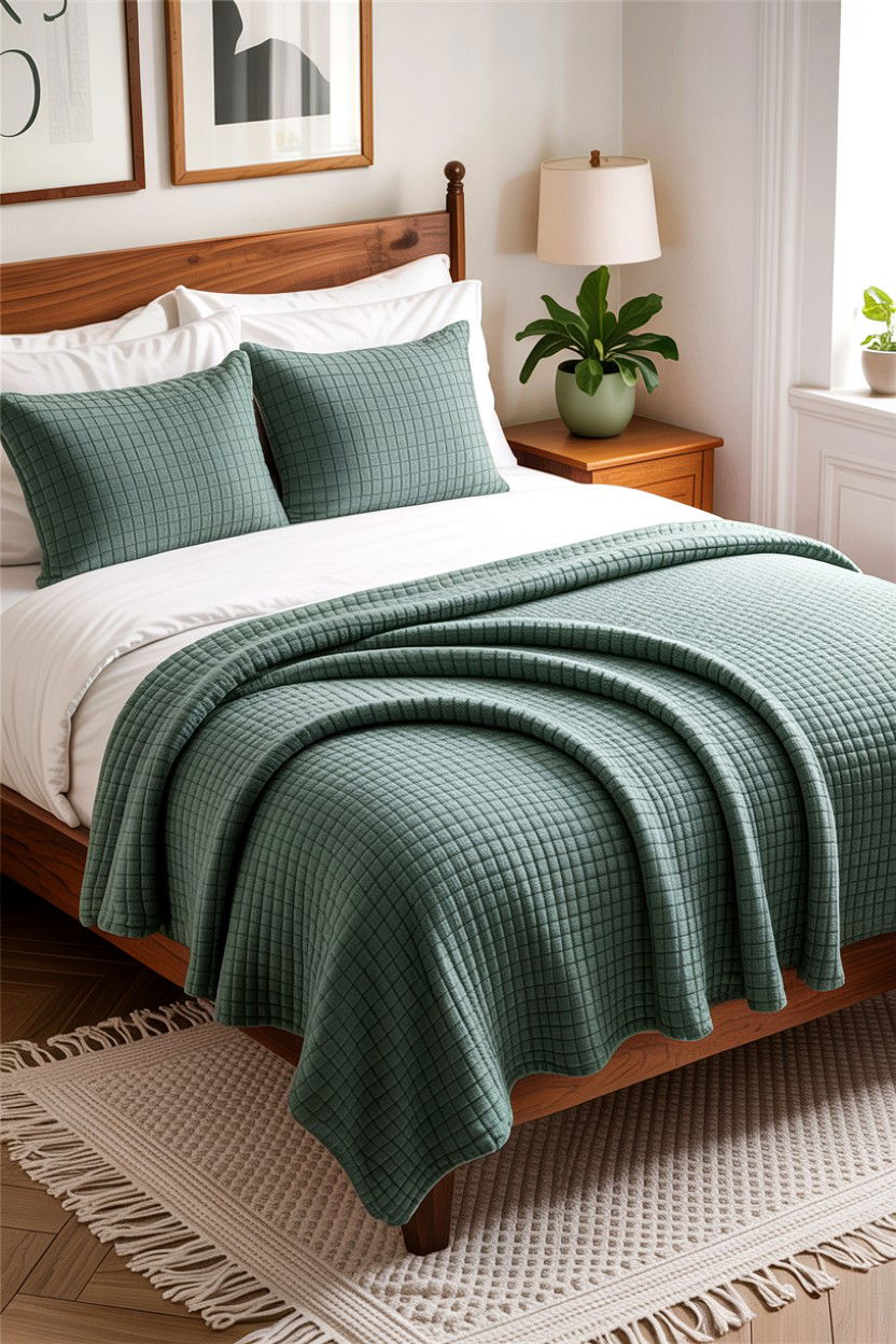 Waffle Knit Blanket - 30 bedroom knit blankets