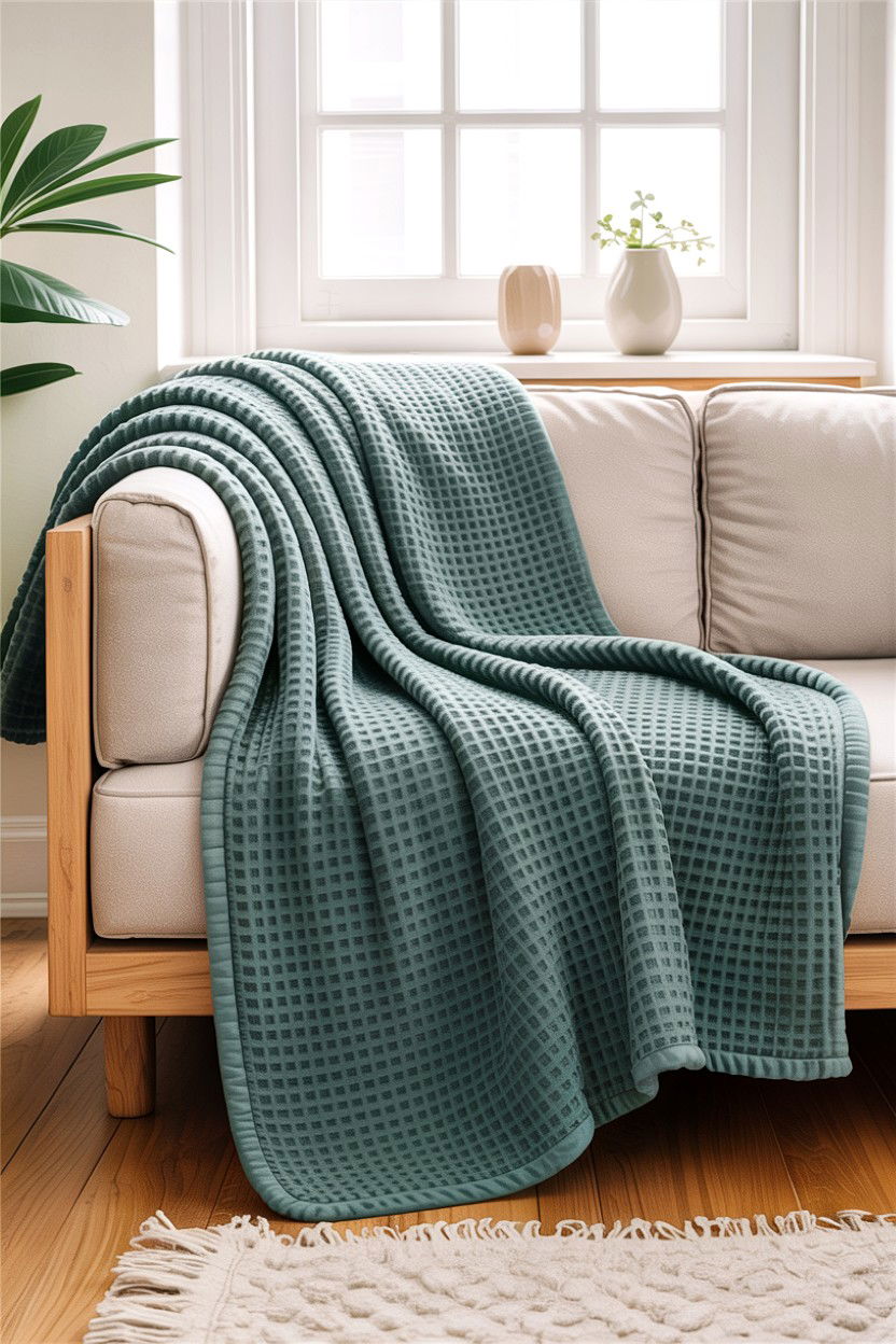 Waffle Weave Fleece Blanket - 30 bedroom fleece blankets