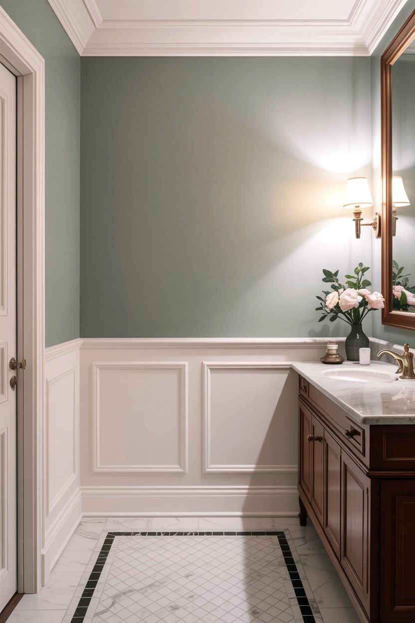 Wainscoting Bathroom Baseboard - 30 bathroom baseboard ideas