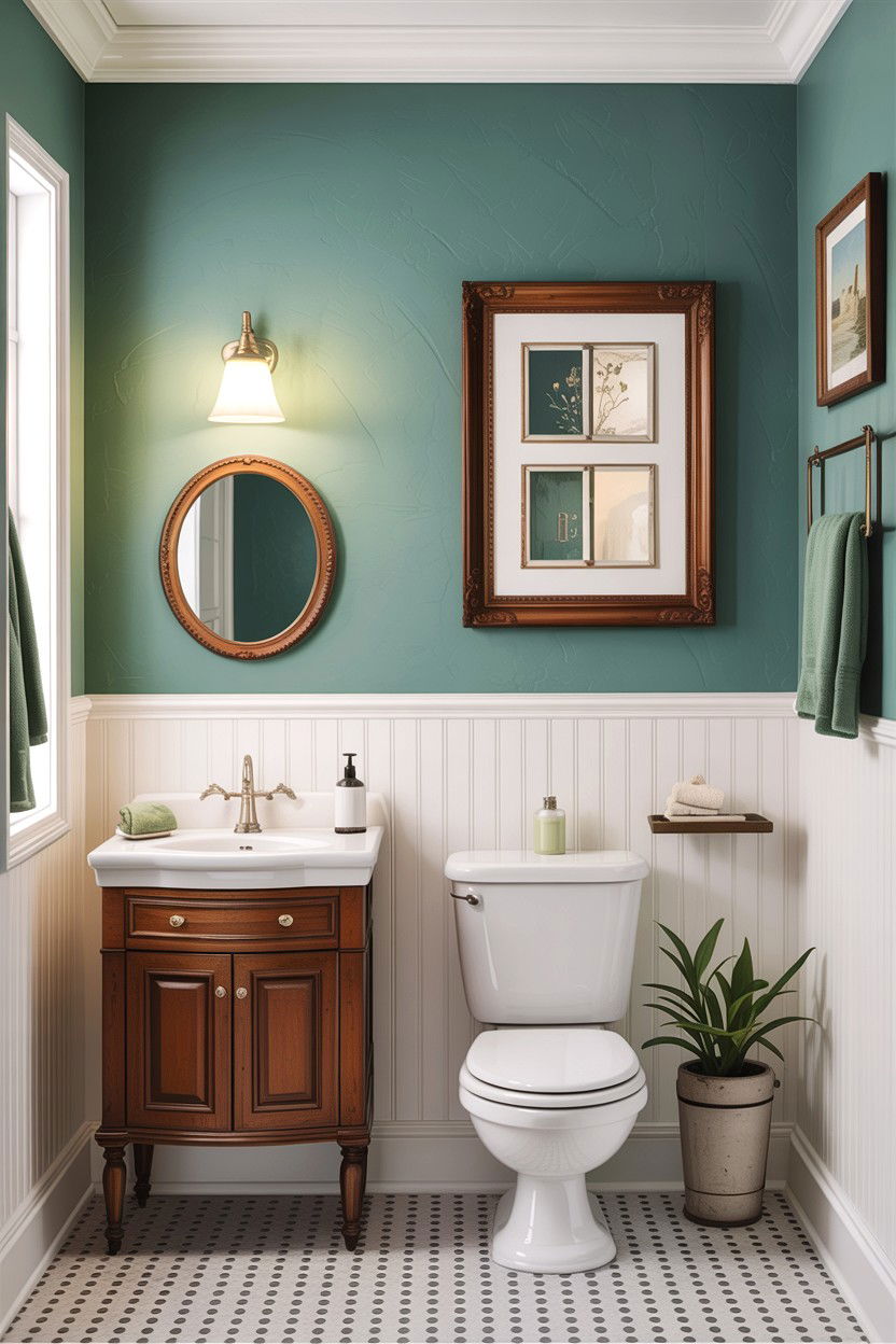 Wainscoting Bathroom Wall - 30 contractor bathroom ideas
