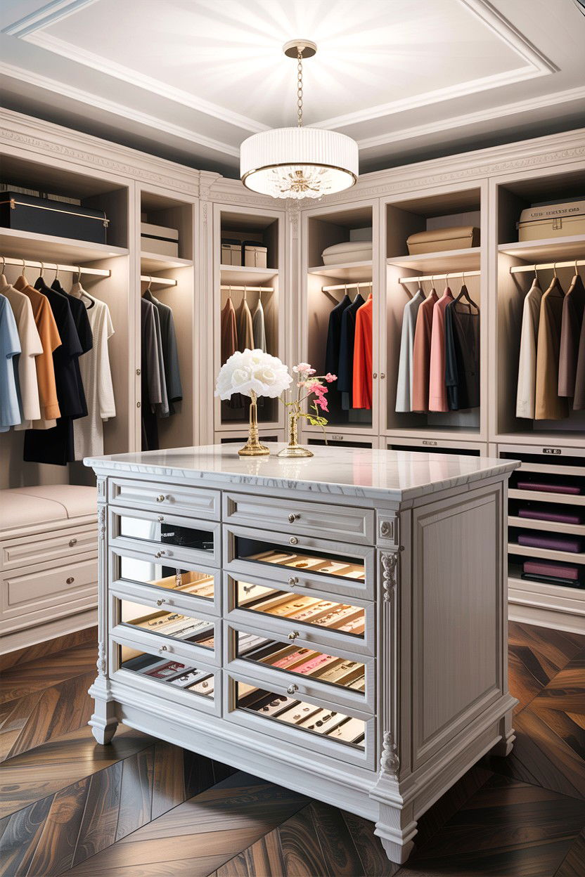 Walk In Closet Island - 30 bespoke bedroom ideas