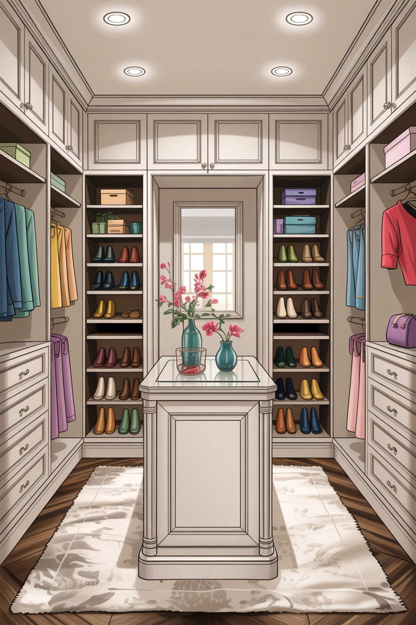 Walk In Closet Organization - 30 empty nester bedroom ideas