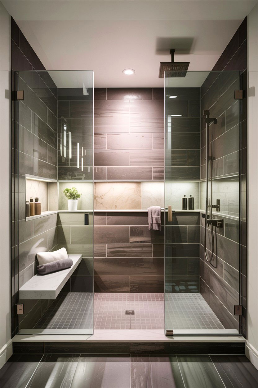 Walk In Shower - 30 contractor bathroom ideas