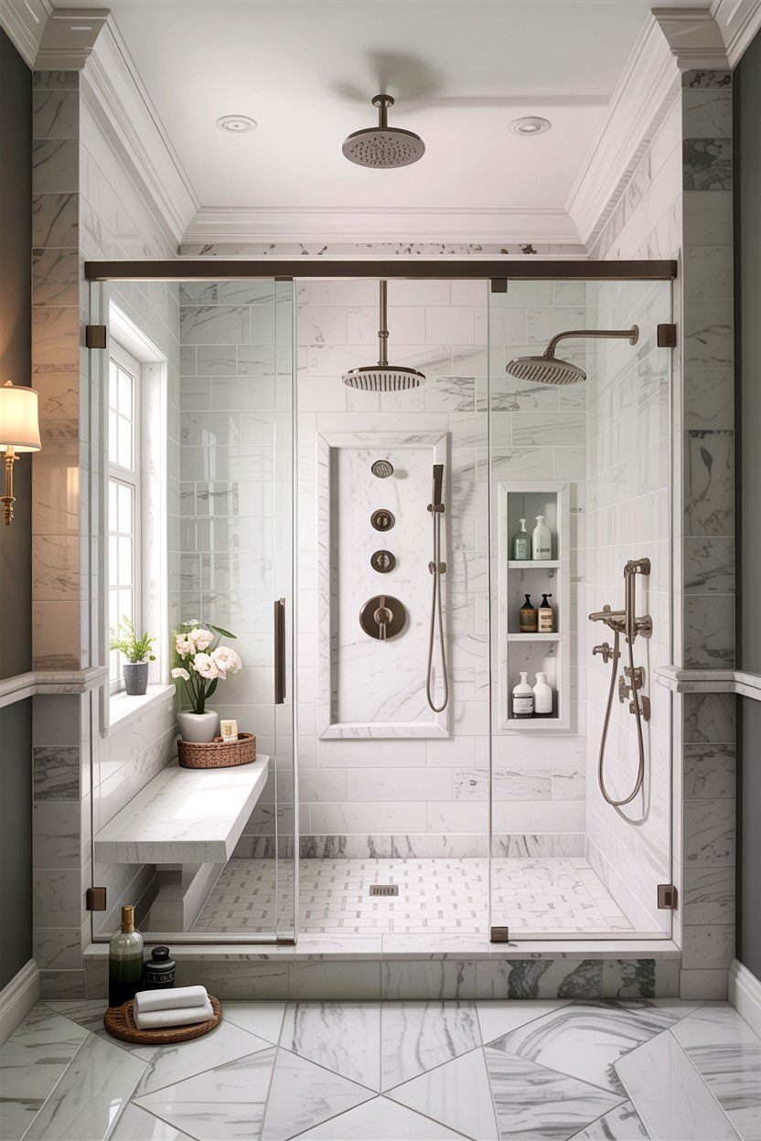 Walk In Shower Bathroom - 30 designer bathroom ideas