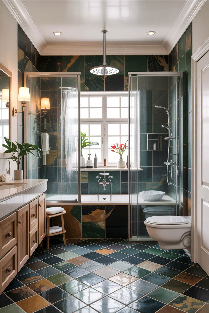 Walk In Wet Room - 30 contractor bathroom ideas