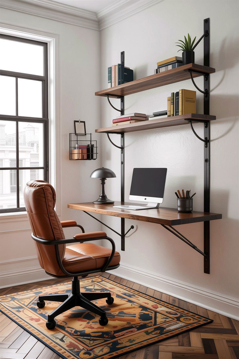 Wall Mounted Desk - 30 bedroom study desk ideas