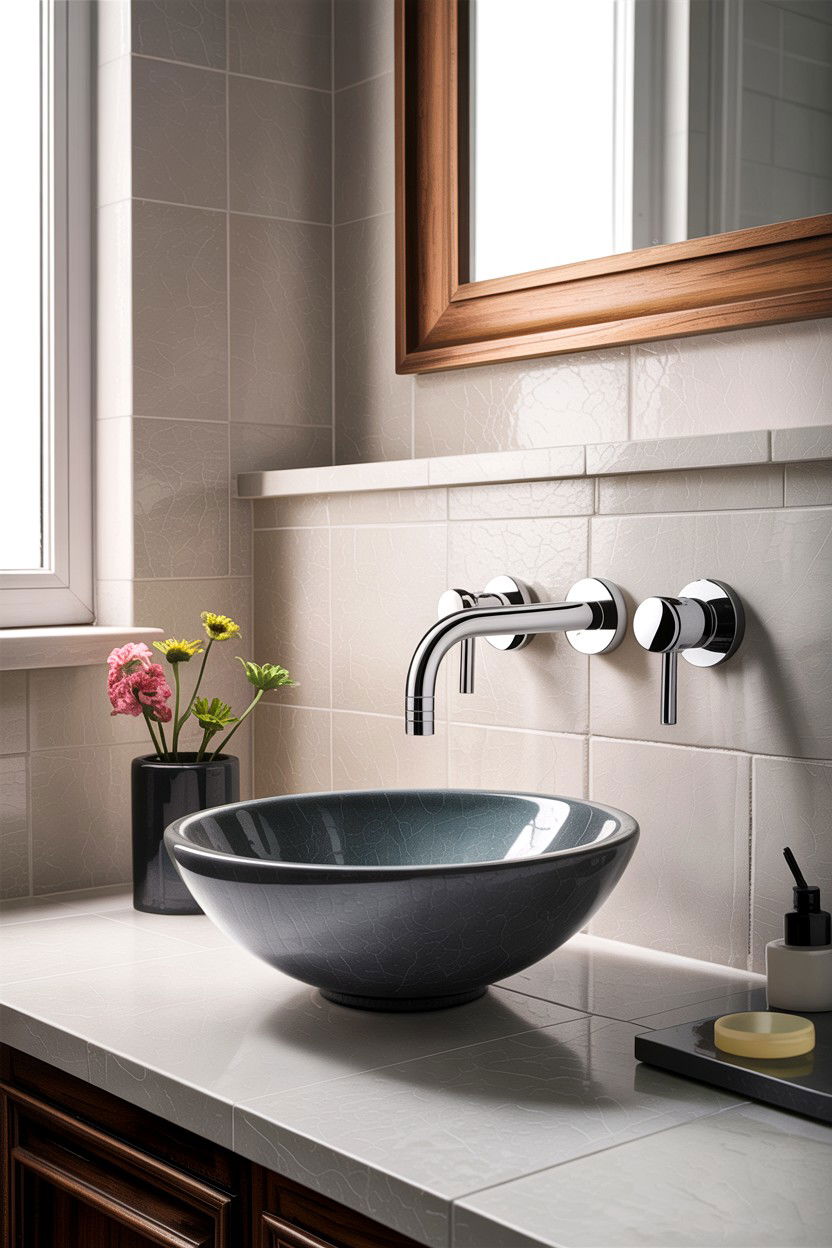 Wall Mounted Faucet - 30 high-end bathroom ideas