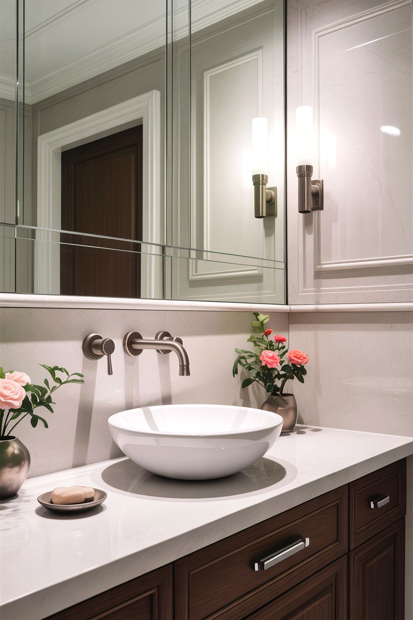 Wall Mounted Faucet - 30 contemporary bathroom ideas