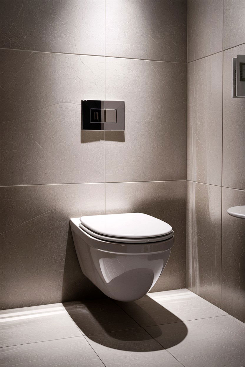 Wall Mounted Floating Toilet - 30 comfort height toilet ideas