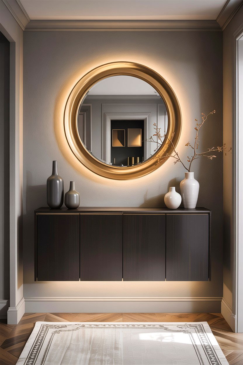 Wall Mounted Sideboard - 30 small dining room space storage ideas