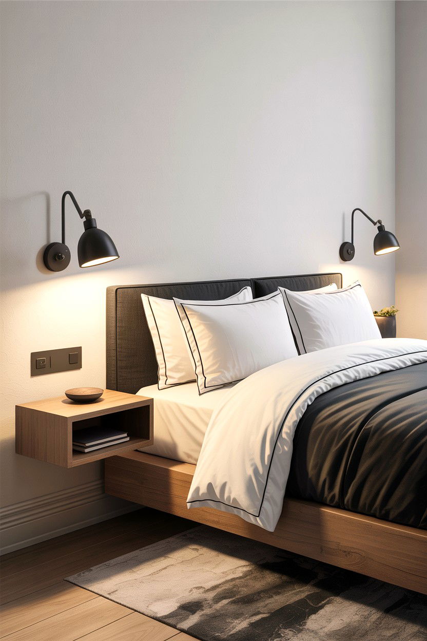 Wall Sconce - 30 boutique hotel bedroom ideas