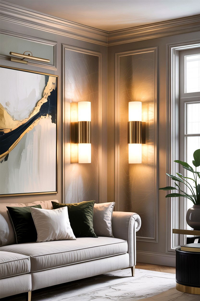 Wall Sconces - 30 living room enhancement ideas
