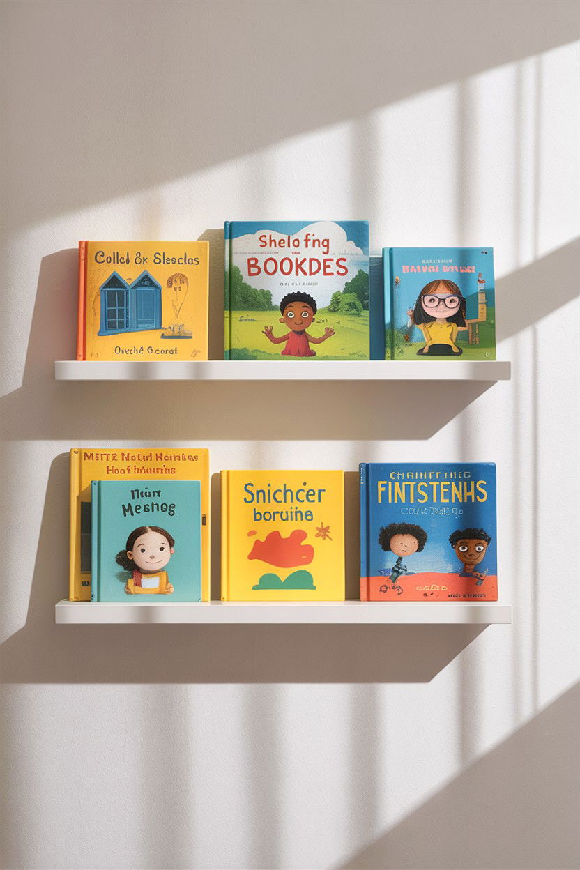 Wall mounted book ledge - 30 bedroom hanging organizers