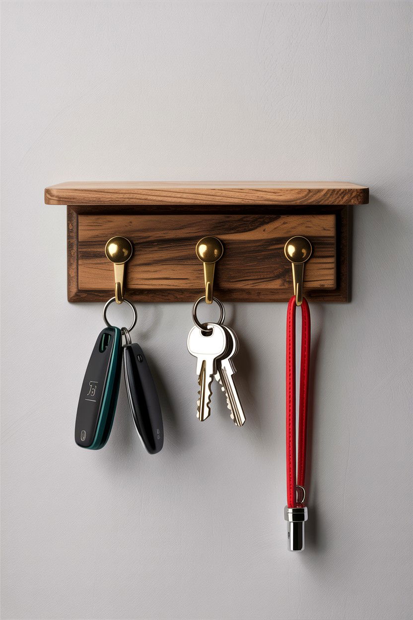 Wall mounted key hook - 30 bedroom hanging organizers