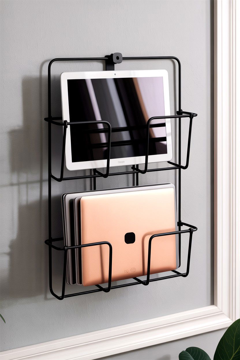 Wall mounted magazine rack - 30 bedroom hanging organizers