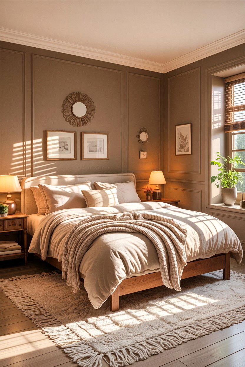 Warm Greige Bedroom - 30 greige bedroom ideas