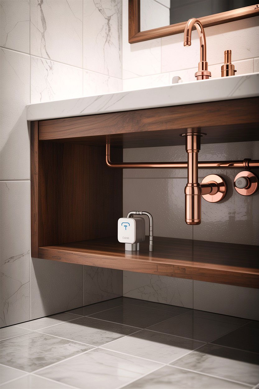 Water Leak Sensor - 30 bathroom automation ideas