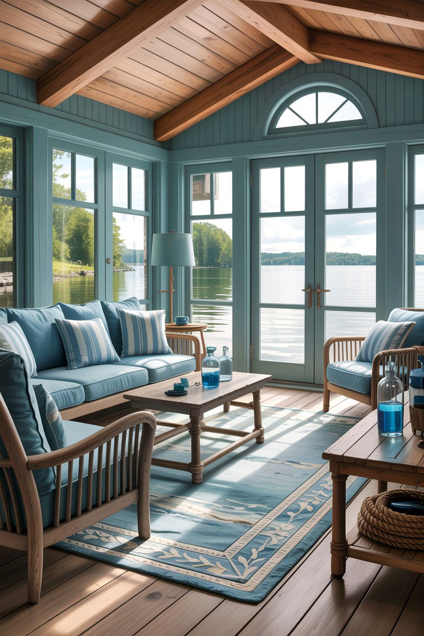 Waterfront Living Room - 30 New England living room ideas