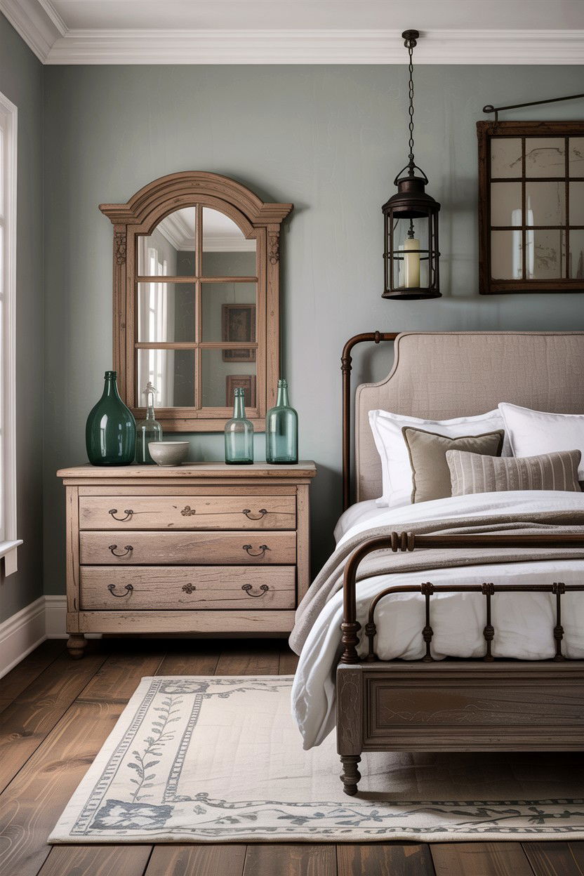 Weathered Wood Gray Bedroom - 30 rustic gray bedroom ideas
