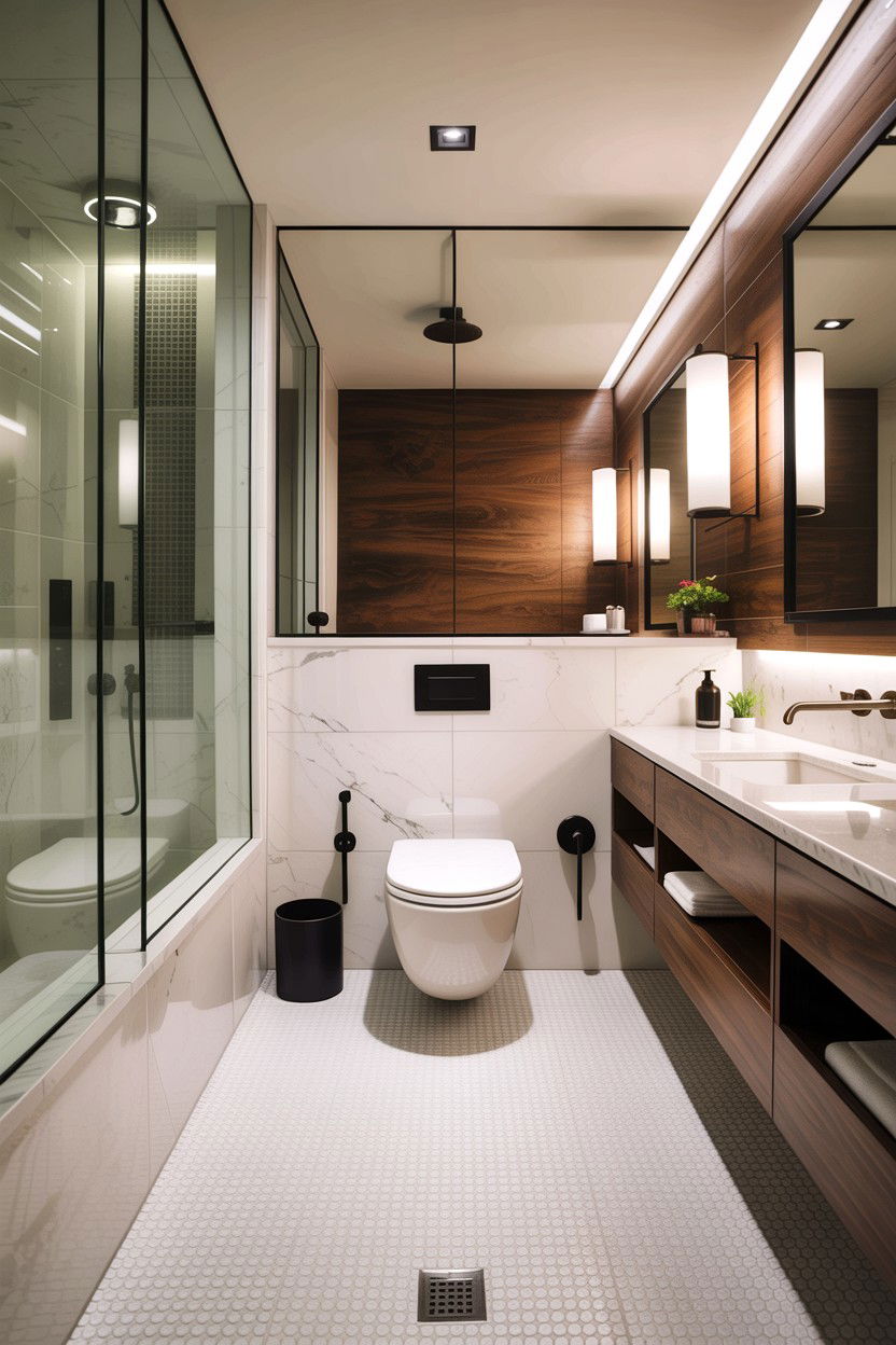 Wet room condo bathroom - 30 condo bathroom ideas