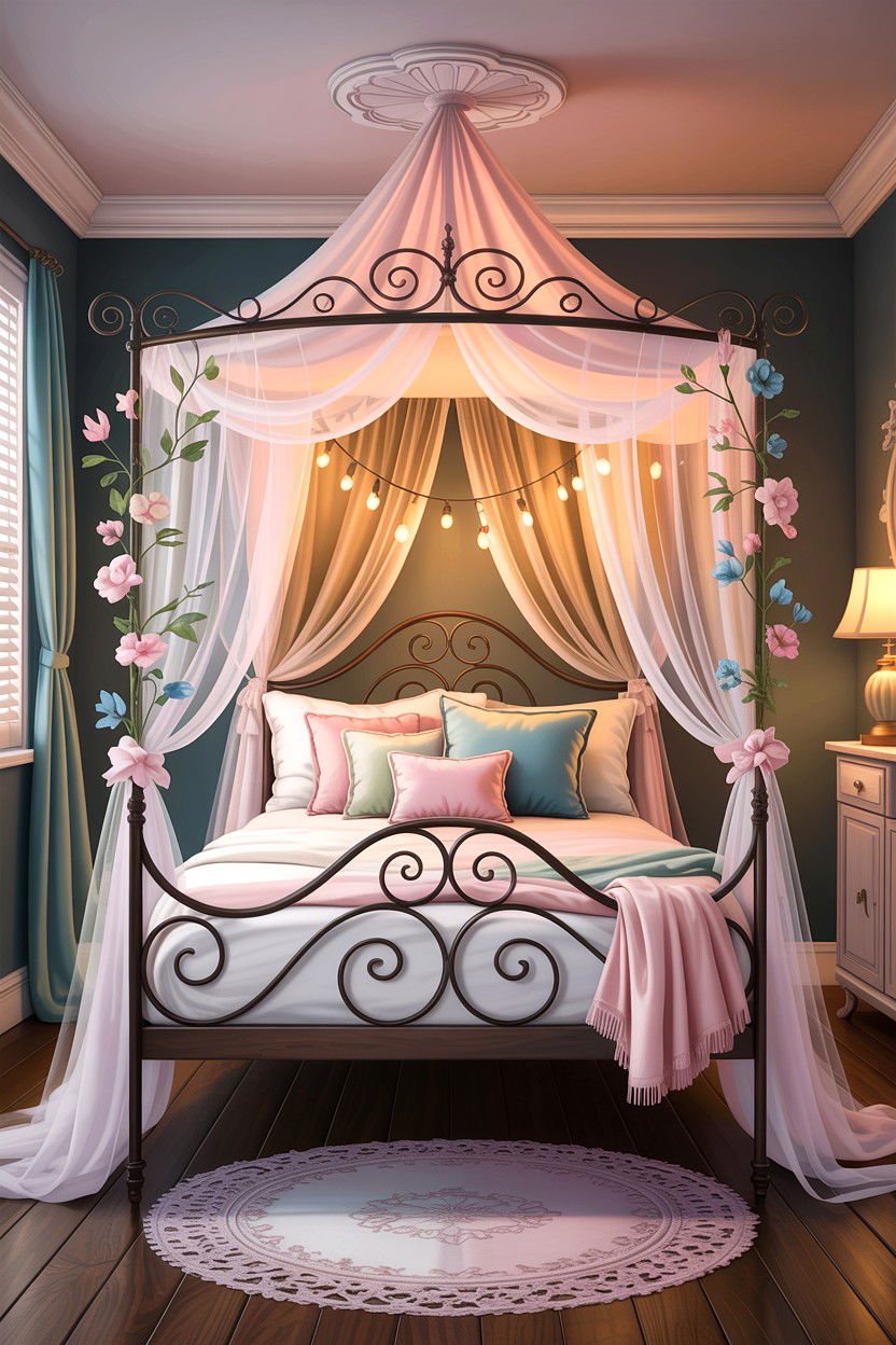 Whimsical Canopy Bed - 30 fairy tale bedroom ideas