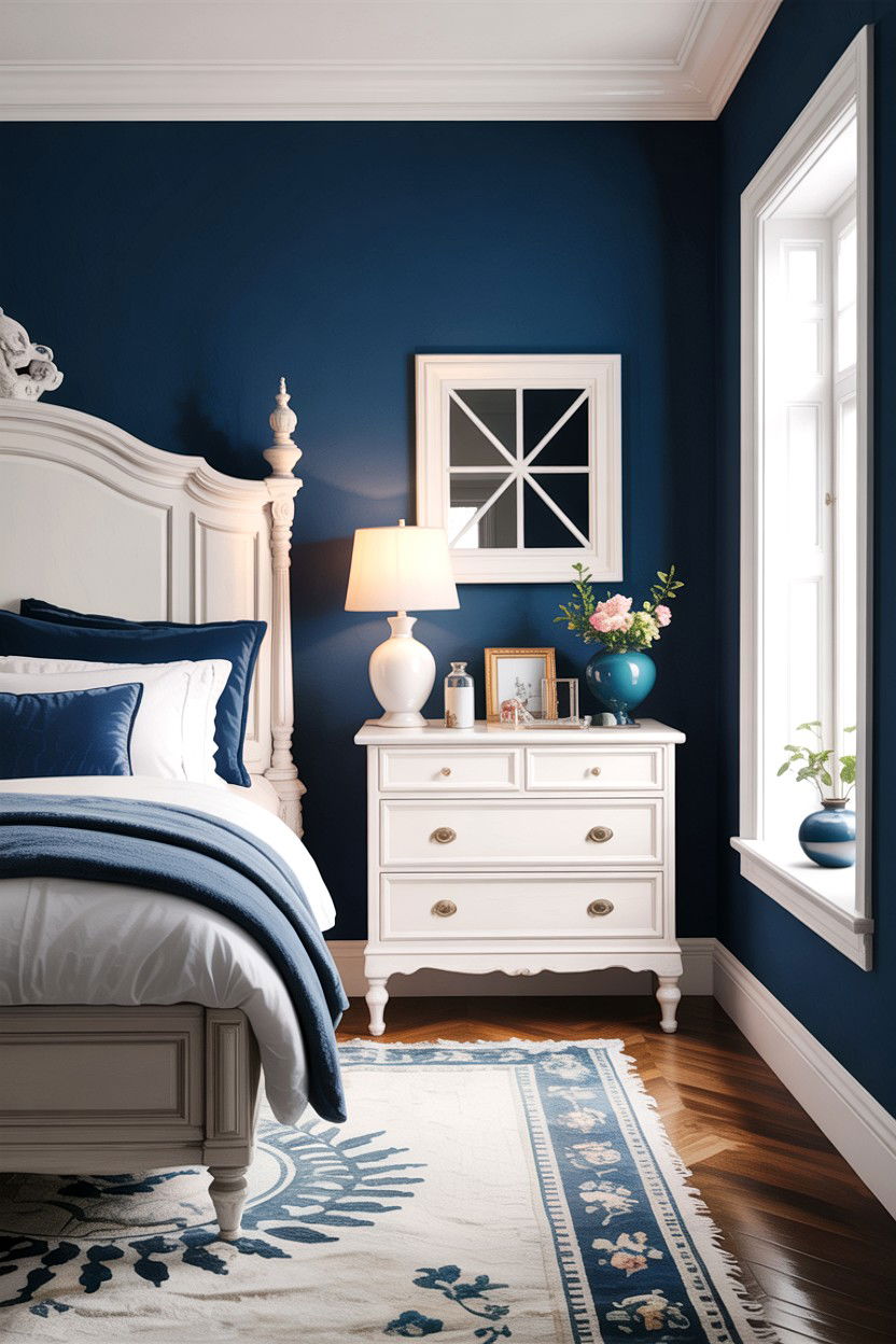 White Bedroom Blue Walls - 30 bedroom white furniture ideas