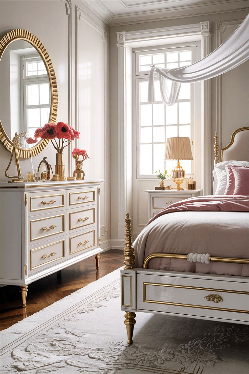 White Bedroom Gold Accents - 30 bedroom white furniture ideas