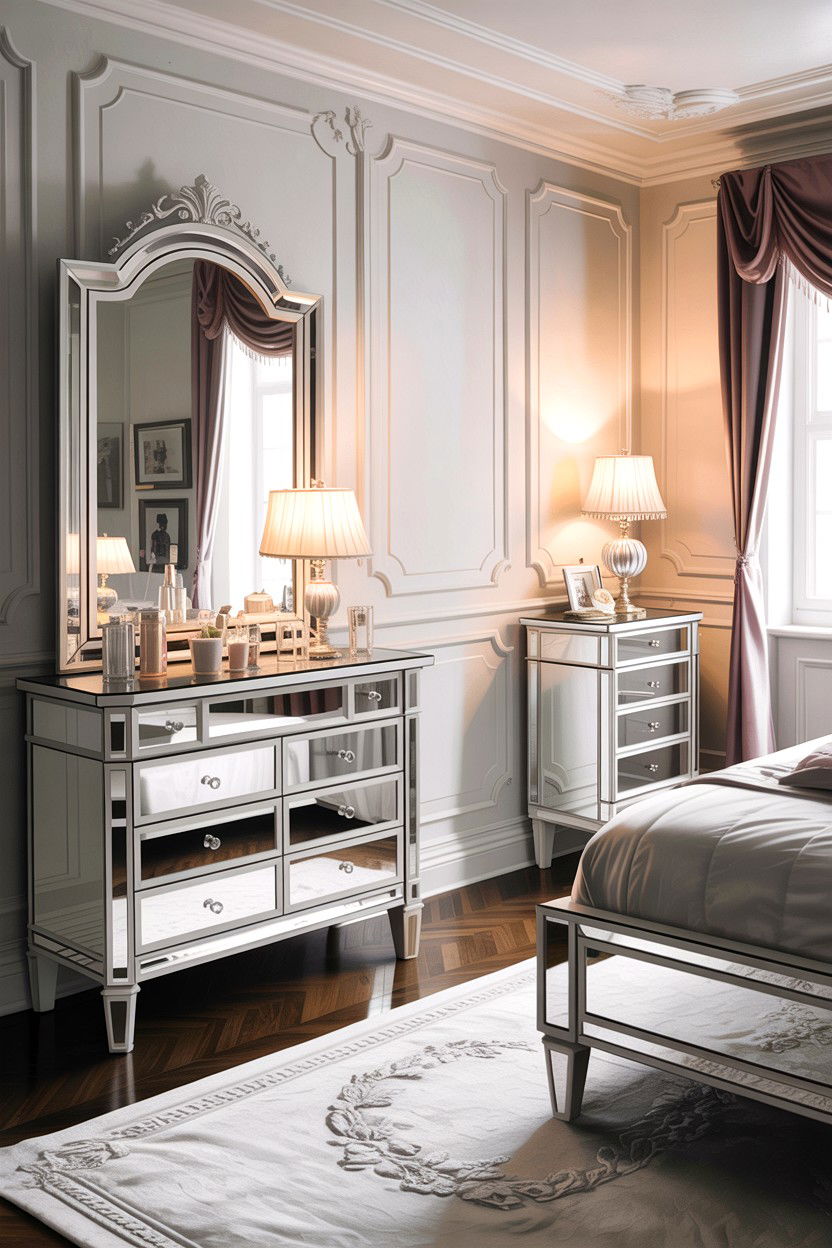White Bedroom Mirrored Furniture - 30 bedroom white furniture ideas