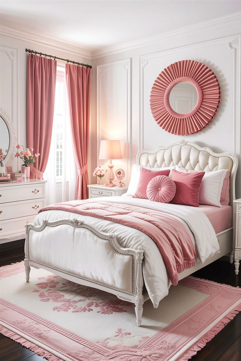 White Bedroom Pink Accents - 30 bedroom white furniture ideas