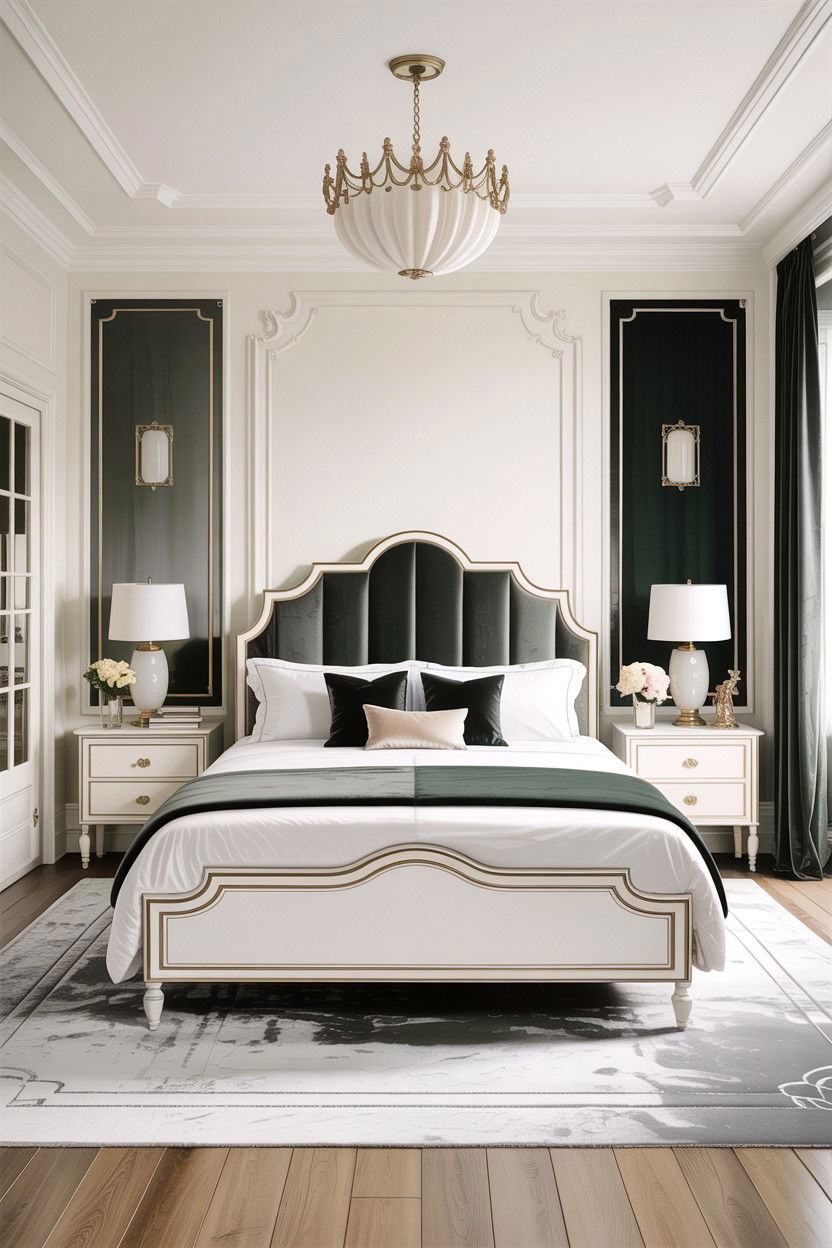 White Bedroom Velvet Accents - 30 bedroom white furniture ideas
