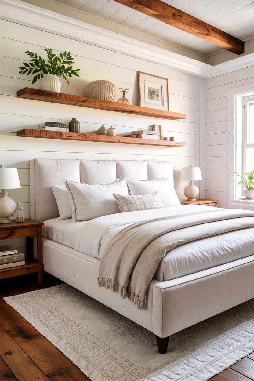 White Bedroom Wood Accents - 30 bedroom white furniture ideas