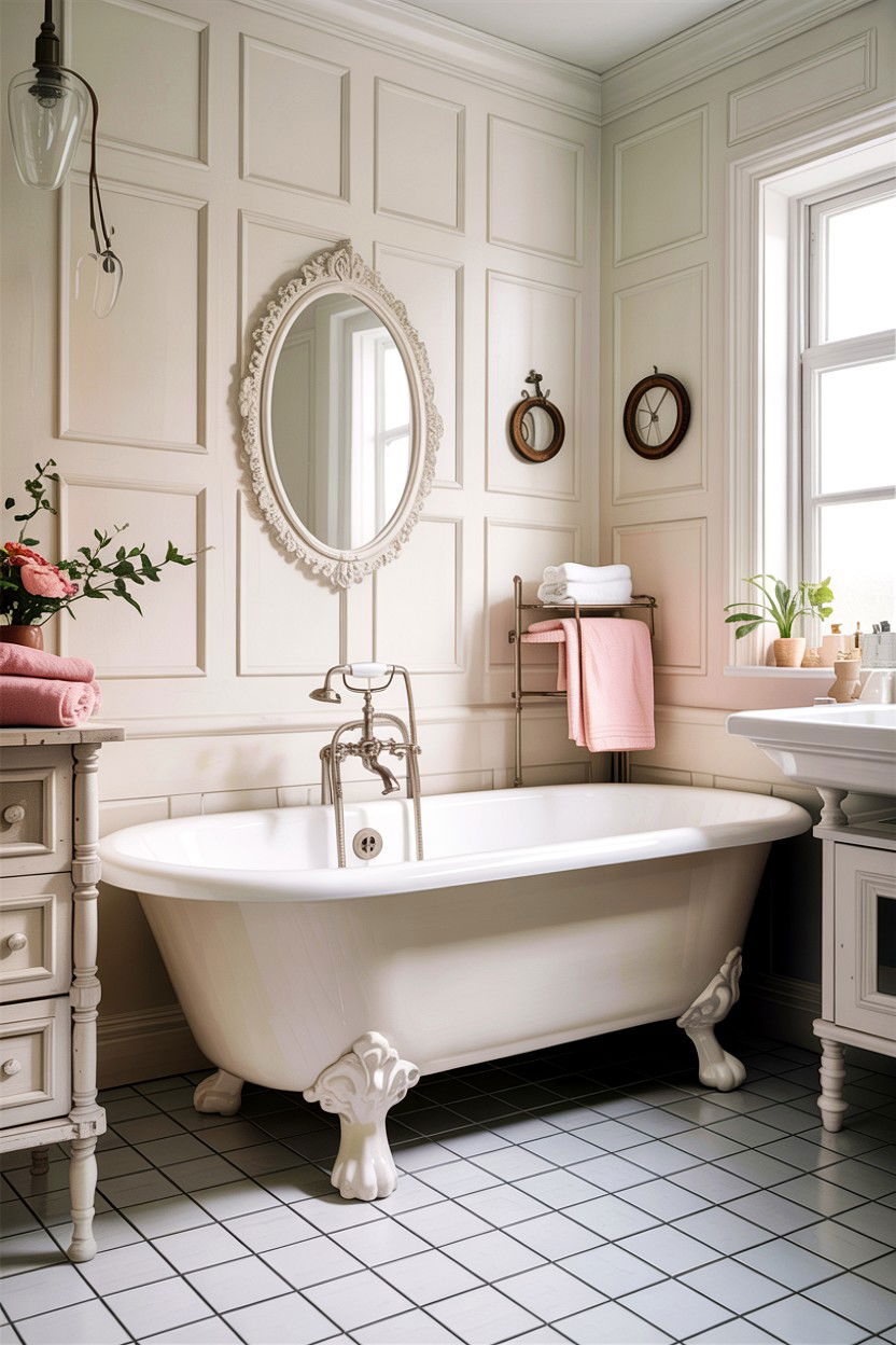 White Clawfoot Tub Bathroom - 30 all white bathroom ideas