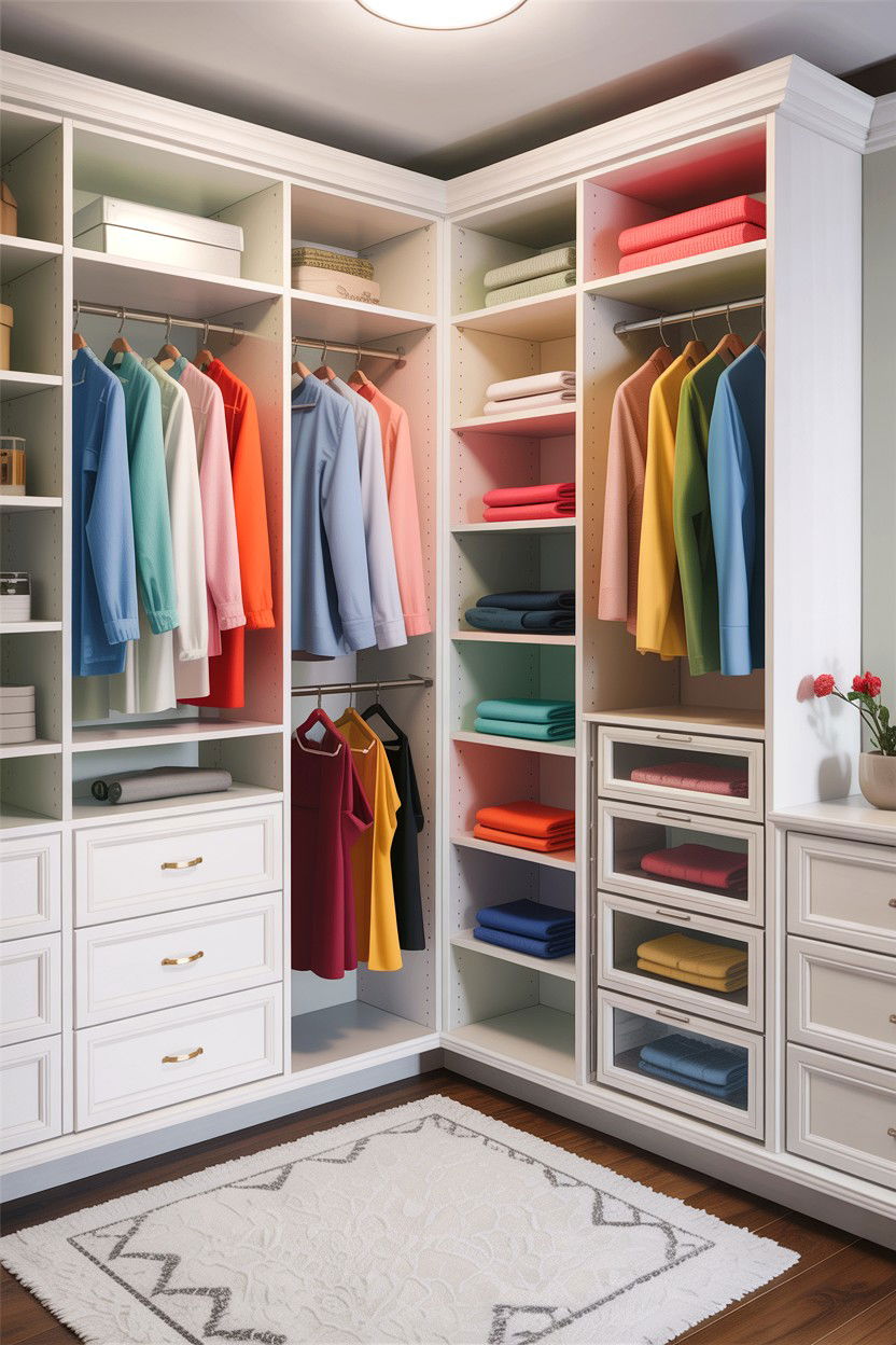 White Closet Shelving - 30 bedroom closet shelving ideas