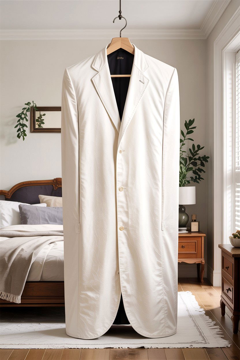 White Cotton Suit Cover - 30 bedroom suit bags