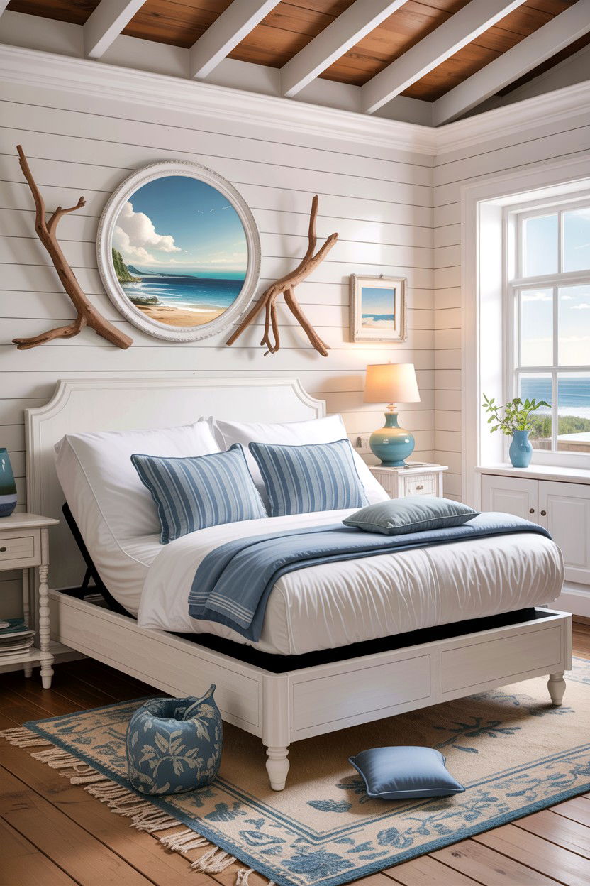 White Modern Adjustable Bed - 30 bedroom adjustable beds