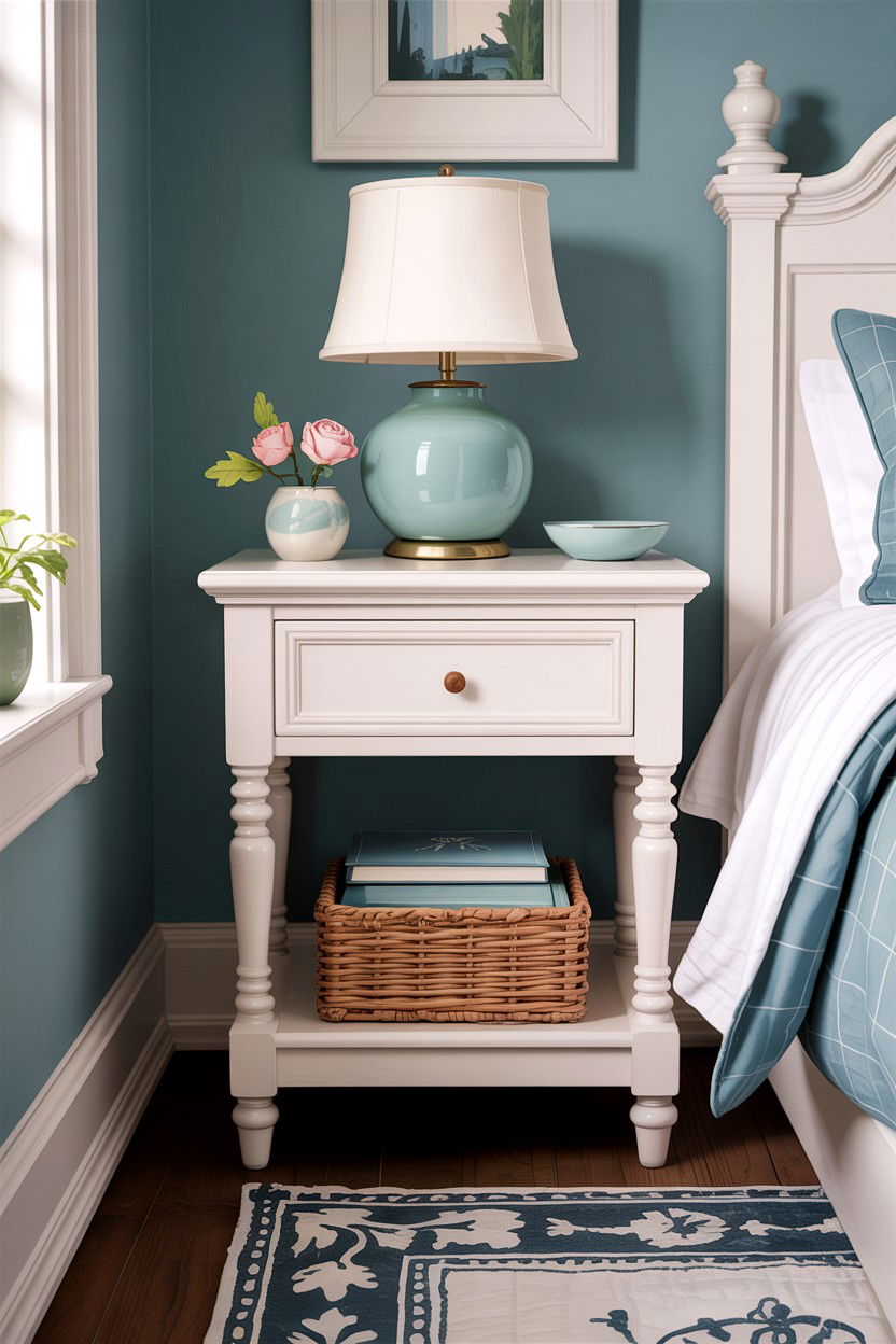 White Nightstand - 30 bedroom nightstand ideas
