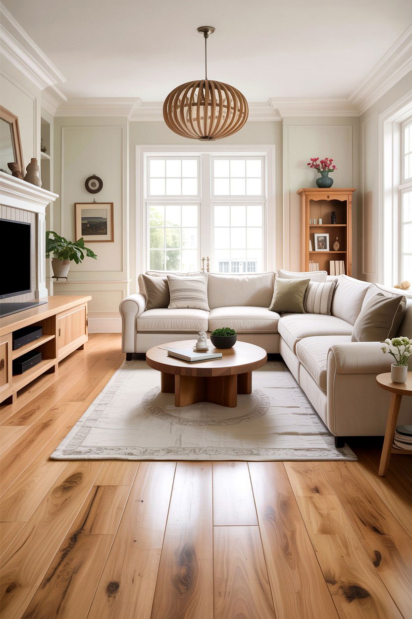 White Oak Living Room - 30 California casual living room ideas