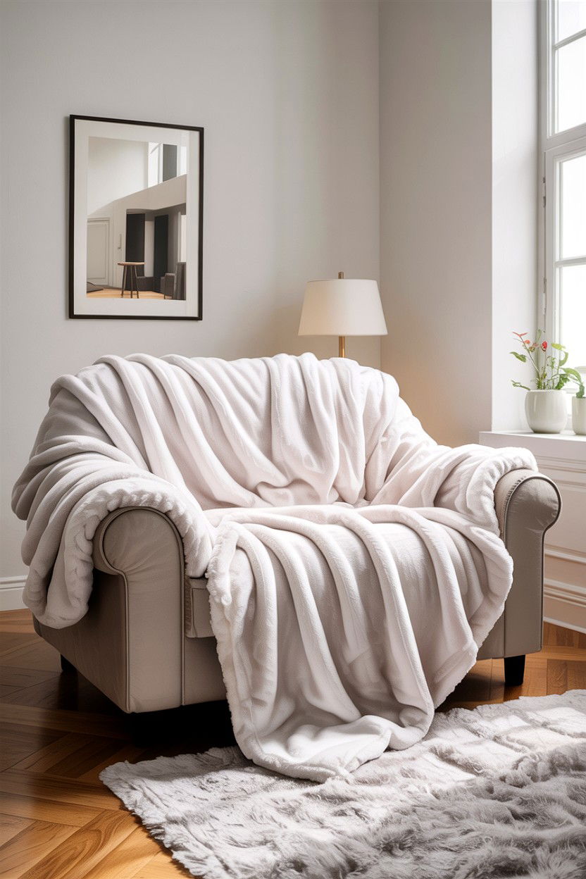 White Plush Fleece Blanket - 30 bedroom fleece blankets