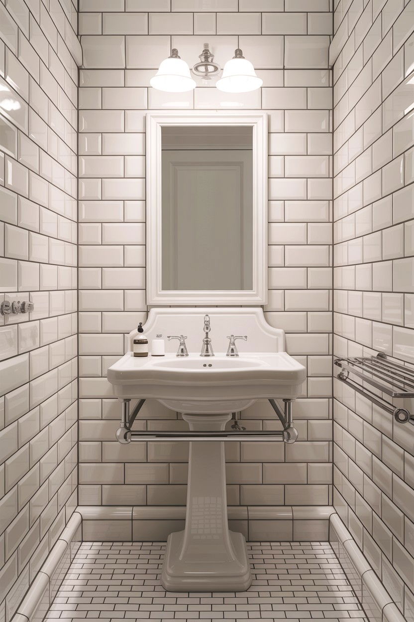 White Subway Tile - 30 classic bathroom ideas