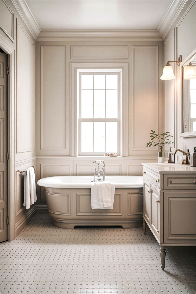 White Wainscoting Bathroom - 30 all white bathroom ideas
