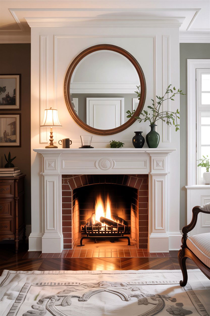 White bedroom fireplace - 30 traditional white bedroom ideas