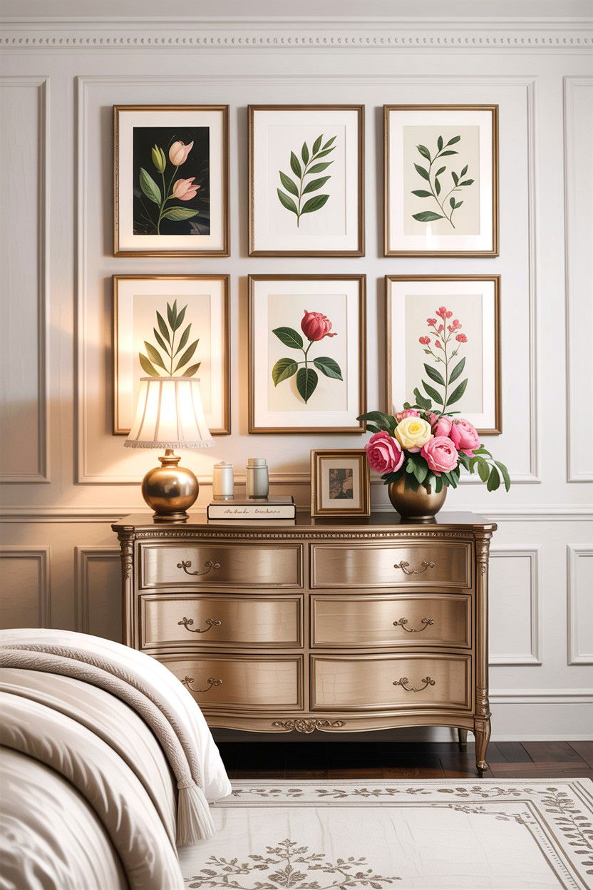 White bedroom wall art - 30 traditional white bedroom ideas