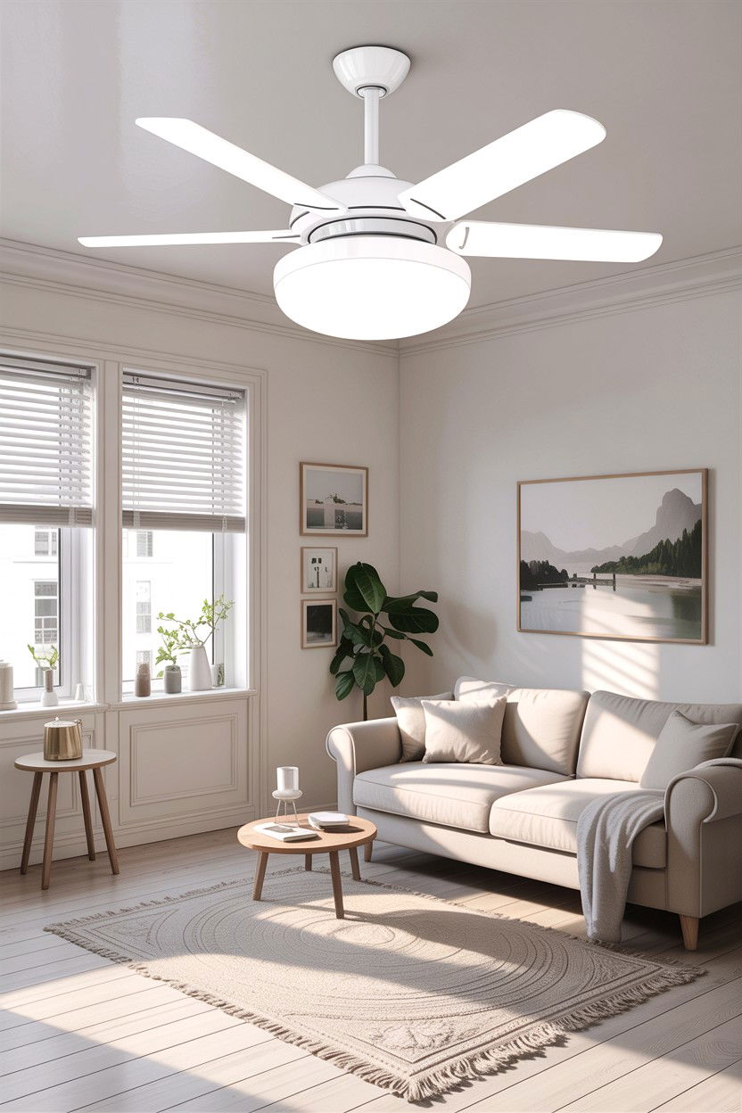 White ceiling fan - 30 living room fans