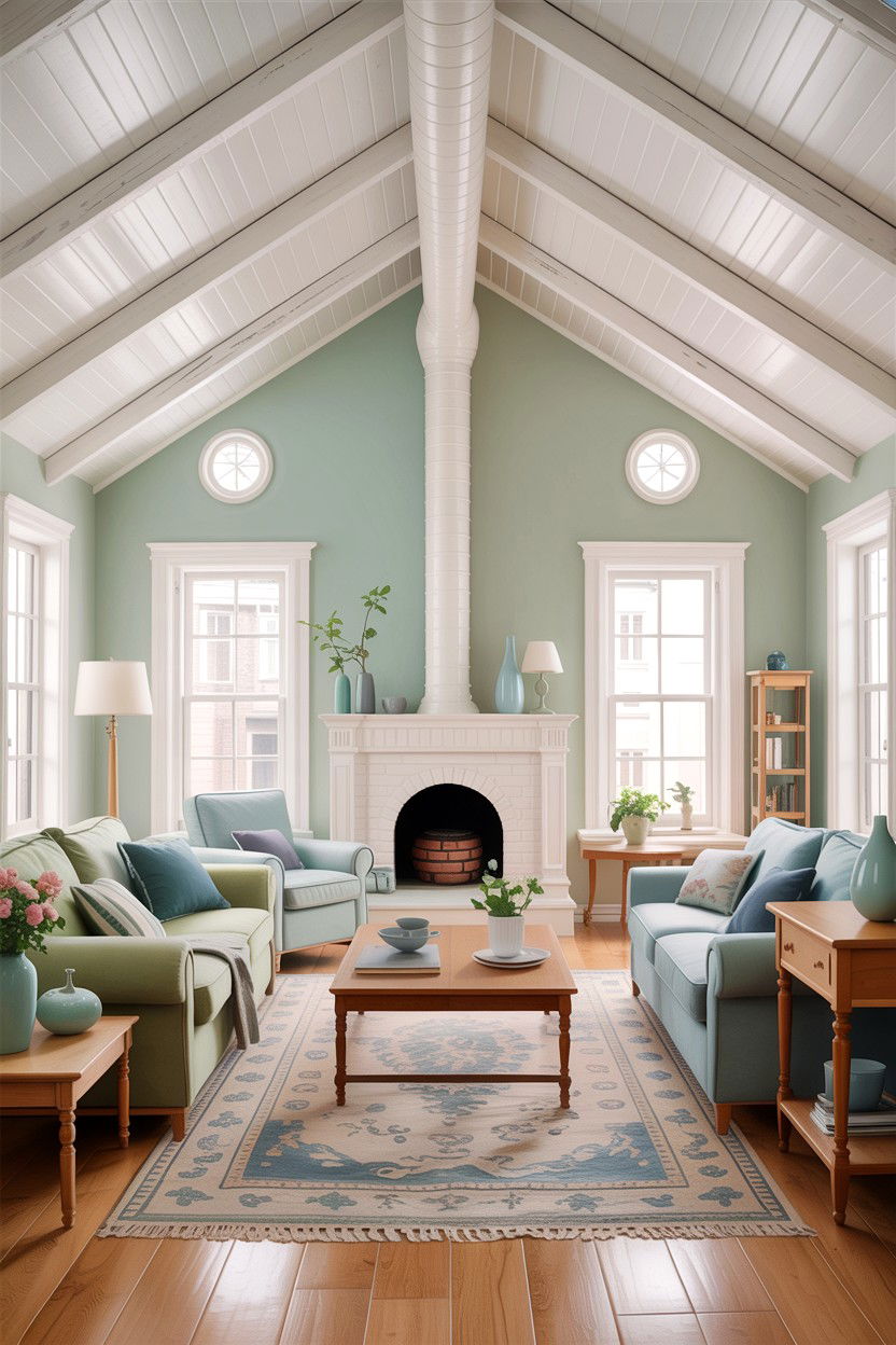 White ductwork living room - 30 exposed ductwork living room ideas