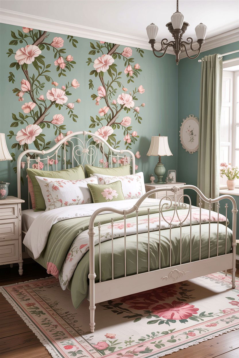 White wrought iron bed - 30 bedroom iron beds